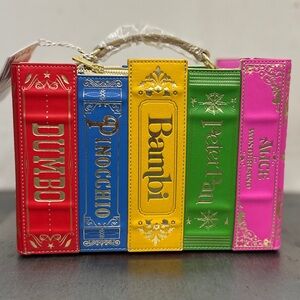 LOUNGEFLY Stitch Shoppe Classic Disney Books Crossbody Bag BNWT